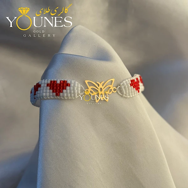 دستبند میوکی شاپرک طلا